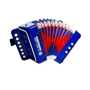 Accordion Instrument Toys 10 Keys Button‎ Small Accordion Music Kids NEW #Toy26
